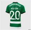 Sporting CP 23 24 Lisboa Soccer Jerseys Home Blue Lisbon Special Jovane Sarabia Vietto 2023 2024 Maillot Jersey Sporting Clube de Football Shirt Mencamisola Desport