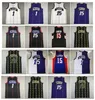 Vince Carter Raptores Basketballtrikot Torontos Tracy Mcgrady Throwback-Trikots Lila Weiß Schwarz Größe S-XXL