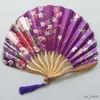 Kinesiska stilprodukter Sashell Style Folding Fan Wedding Party Female Dance Vintage Hand Fan Favor Art Craft Gift Home Decoration Ornaments