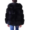 Women's Fur Faux Fur HJQJLJLS 2021 Winter Neue Frauen Elegante Schwarz Faux Pelzmantel Mit Kapuze Weibliche Dicke Warme Flauschige Künstliche Pelzmantel Pelz jacke HKD230727