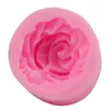 Formas de cozimento Bloom Rose Silicone Cake Mold 3D Flower Fondant Cupcake Jelly Candy Chocolate Decoration Tool FQ2825