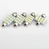 50st Lot Festoon 31mm 36mm 39mm 41mm C5W LED DOME LULBS 16 SMD 3528 CAR LED Interiörsljus Auto Reading Lamps White 12V290J