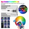 Éclairage de moto 12PCS Étanche DC 12V Moto RGB LED Strip Underbody Bande lumineuse décorative pour voiture moto Belles lumières douces décoratives x0728