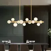 Kroonluchters Modern Minimalistisch Restaurant Kroonluchter Verlichting Luxe Creatieve Magische Bonen Lamp Strip Bar Eettafel