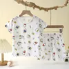 Pyjamas été enfants maison vêtements bébé ensemble de sous-vêtements Section mince enfants vêtements garçons filles deux pièces vêtements 230728