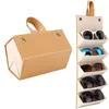 Porte-bijoux Lunettes de soleil multi-usages Boîte de rangement 5 emplacements Étui à lunettes portable Boîte de rangement pliable Diverses boîtes d'emballage de lunettes 230728