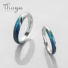 Anneaux de mariage Thaya Conception originale S925 Bague en argent sterling pour couple Émeraude Luxe Romantique Fine Jewelry pour femmes Cadeau élégant 230727