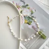 Charms 5st Natural Freshwater Pearl Necklace For Women Girls Jewelry Gift Copper Gold Plated Pärled Choker Handemade Halsband 230727