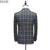 Męskie garnitury Blazers S5xl Plaid Suit plus 3 -częściowy biznesowy kostium Homme Italien ubrania eleganckie dla mężczyzn 230728