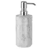 Liquid Soap Dispenser Bottle 340ml Countertop Hand With Pump Resin Embossed Refillable