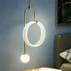 Lâmpada de parede moderna simples LED Ackley relógio pêndulo decoração de sala de estar arandelas de três cores com escurecimento para decoração de casa