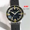 KRF Uhr Fifty Fathoms Barakuda 5008B-1130-B52A Cal 1151 Automatik Herrenuhr Schwarzes Zifferblatt 40 3mm Herrenuhren Kautschukarmband237l