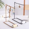 Jewelry Pouches Display Rack Earring Stand Holder Metal Necklace Storage Frame Household Microlandscape