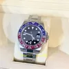 Luxury Bp Factory 3235 Automatic Movement GMTII Pepsi 126710 Sapphire Men's Watch Luminous Sapphire Waterproof Watches Noctilucent Original Box