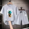 Men's Tracksuits Bear Luxury Short Sets Cotton Mens Designer Clothes Oversized Women Comfy T-shirt Shorts Brand Outfit Fashion Hip Hop Streetwear 230727