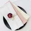 Table Napkin 4PCS Dinner Cloth Napkins Solid Cotton Serviettes Soft Washable And Reusable For Weddings Parties Restaurant