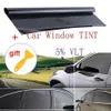 Auto Zonnescherm Op Voorraad VLT 5% Ongesneden Roll 39 X 20 Window Tint Film Houtskool Zwart Glas Kantoor folies Zonwering253W