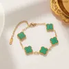 Van clover bracelet Fashion jewelry Designer new four-leaf female South simple ins five-flower Girl gift wholesale