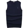 Men's Vests Vest Sweater Casual Style Cotton Knitted Business Sleeveless 3XL Gray Black Blue Light 8501