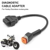 Para motocicleta Harley Davidson 6 pinos para 16 pinos OBD2 adaptador de cabos de diagnóstico 246c