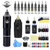 Kit de cartucho de pluma para máquina de tatuaje, suministros completos de tipo rotativo para principiantes 230728