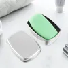 Lagringsflaskor 2 PCS Protector Container Makeup Prover Square Trays Aluminium Case Box