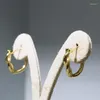 Hoop Earrings Stylish Gold Color Minimalist Circle Fashion Jewelry Accessories For Women Wedding Universal Matching Dresses