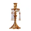 Bougeoirs Chandelier En Laiton Français Vintage Sculpté Titulaire Décor À La Maison Ornements De Table Européen Classique Accessoires De Mariage Décoration