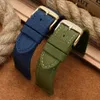 Watch Bands 18192021222324mm Nylon Canvas Band Universal Men Diving Waterproof Bracelet for Strap 230727