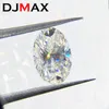 ルーズダイヤモンドdjmax 0.2-10ctレアー楕円形カットルーズストーンdカラーラボ栽培スーパーホワイト認定楕円形の楕円形ダイヤモンド230728
