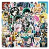 100pcs autocollant de voiture Cartoon Anime Stickers My Hero Academia Graffiti Boku No Hero Academia Character Decal Laptop Car Kids Sticker182G