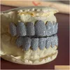 ペンダントネックレスカスタムメイドの歯科用グリルはスターリングシエリアルゴールドジュエリージグザグ設定vvsモイサナイトダイヤモンド歯Gr otd2c
