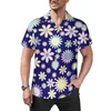 Men's Casual Shirts White Daisy Loose Shirt Male Beach Modern Floral Print Hawaii Custom Short Sleeve Streetwear Oversized Blouses