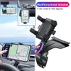 Bil Multifunktionell mobiltelefonfäste 360 ​​graders Sun Visor Mirror Dashboard Mount GPS Stativ Telefonhållare Parkeringskort256R