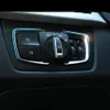 Bilstyling strålkastare Switch -knappar Dekorativ ram Cover Trim Sticker för BMW 1 2 3 4 Serie X5 X6 3GT F30 F31 F32 F34 F15 F16 283D
