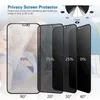 Vetro temperato per la privacy per Samsung S23 Plus s22 s21 iPhone 14 13 Pro Max XS Xr 6 7 8 Plus Protezione per schermo anti-spia 2.5D con confezione