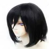 Laatste aanval op Titan Mikasa Ackerman korte zwarte rechte cosplay Wig261Q