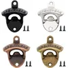 20 Pack Open Here Bottle Opener Wall Mounted Vintage Retro Zinc Alloy Beer OpenersTools Four Colors Combinations Bar Accessories X220b