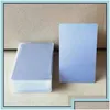 Blancs de sublimation en gros cartes de visite en métal vierges pour carte blanc Sier or 0.24Mm aluminium nom cadeau Vip Drop Delivery Dhil5