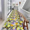 Mattor Flowers Plant Balcony Area Rug för kök Bedside Kids Crawling Play Mat Doormat Corridor Mattmatta för hemmet vardagsrum R230728