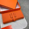 Designer Bag Top Quality Cowhide Luxurys Wallet Cardholder Mens Women Designers Purse With Box Long Square Card Holder Purse 514