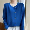 Women's Knits Tees Long Sleeve Women Cashmere cardigan Autumn and Winter ONeck Cardigan Sweater Coat 230727