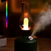 Rétro temps lumière sans fil humidificateur petite maison silencieuse chambre bureau bureau veilleuse charge aromathérapie Machine