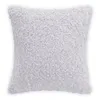 Cushion Decorative Pillow Grey Plush Cushion Cover Cozy Teddy Boucle For Sofa Living Room 45X45CM Throw Pillows Decorative Cojines 230727