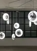Lampy wiszące nordyckie kreatywne nowoczesne designerskie restaurację szafkę okno szklanki szklane magiczne żyrandol