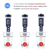 Meter Professionele Digitale Water Tester 5 In 1 PH TDS EC Zoutgehalte Temperatuur Pen Waterdichte Multifunctionele Meter302W