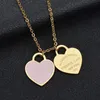 luxury necklace gold necklace mens chain necklace Heart Necklace gold necklace 18K Gold Plated Necklaces Luxury Designer Necklace Pendant Necklaces L2