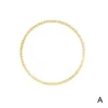Strand Handgjorda kvinnors 3mm guldpläterade pärlor armband uttalande runt stretch armband kvinnliga smycken grossist