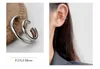 Ear Cuff F.I.N.S 1PC Korea Style 100% 925 Sterling Silver Glossy Ear Clip Geometric Ear Buckle No Puncture Cartilage Fine Jewelry 230728