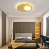 Plafons JJC Smart Corredor Interior Circular LED Light Iluminação Interna Lustre Branco/Dourado Sala de Estar